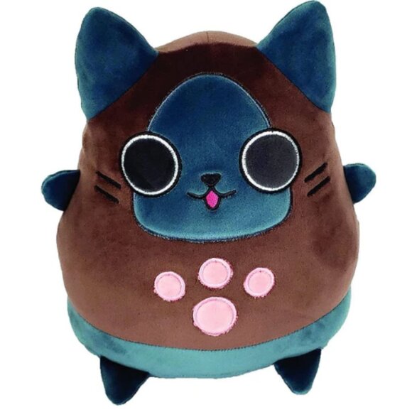 Stubbins: Monster Hunter Rise - Chocolate Palico Smoosh Plush (10") - Picture 1 of 4